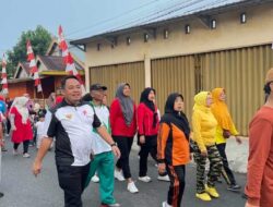Meriahkan HUT RI Ke 78 Ketua Partai Bulan Bintang Lubuklinggau Jalan Santai di Keputraan